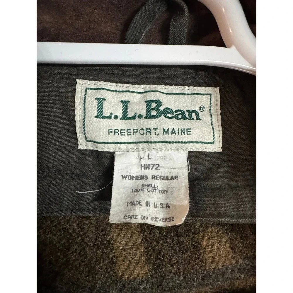 Vintage Long LL Bean Olive Jacket - Picture 4 of 16